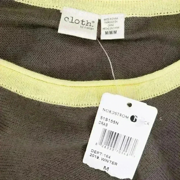 MODERN Designer Oversized Knit Sweater Brown Med - Picture 6 of 9